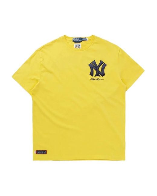 Polo Ralph Lauren Yellow New York Logo T-Shirt for men