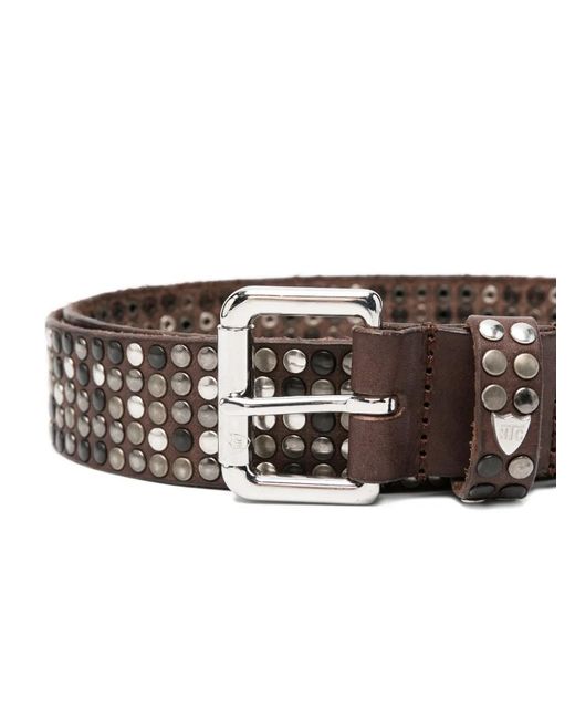HTC White Studded Belt for men