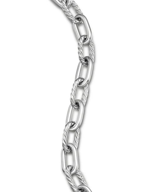 David Yurman White Sterling Dy Madison Bracelet (8.5Mm) for men