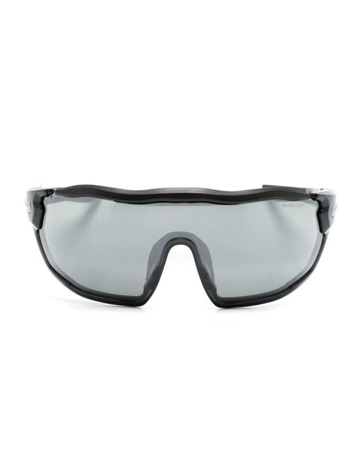 Nike Gray Show X Rush Shield-Frame Sunglasses