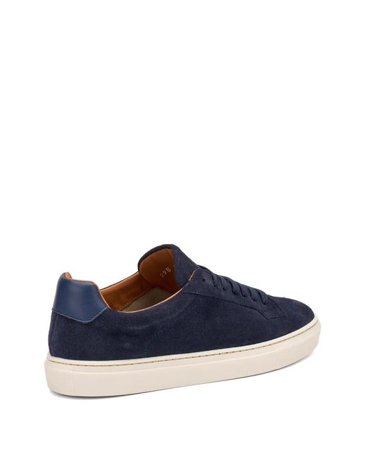 Frau Blue Lace-Up Sneakers for men