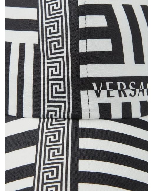 Versace White Greca Baseballkappe Mit Print