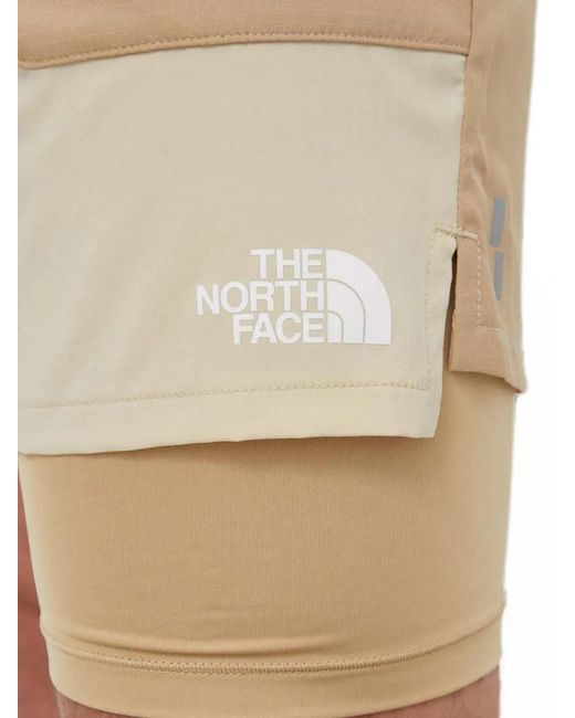 The North Face Natural Colour-Block Shorts for men