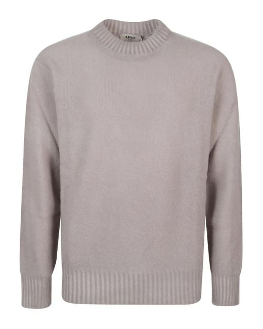 Altea Pullover mit geripptem Saum in Gray für Herren