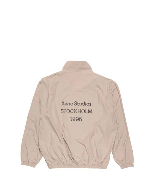 Acne Natural Washed Logo Jacket for men