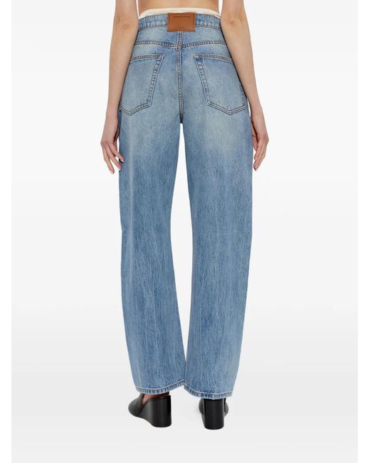 Alexander Wang Blue Wide-Leg Jeans