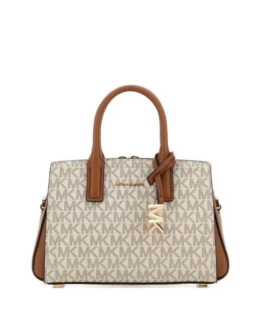 MICHAEL Michael Kors Natural Extra Small Laila Monogram Tote Bag