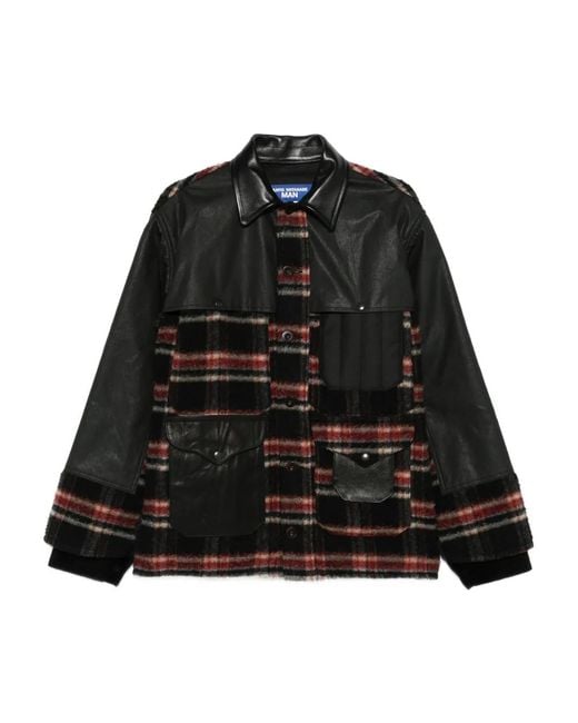 Junya Watanabe Black X Comme Des Garçons Check Panelled Jacket for men