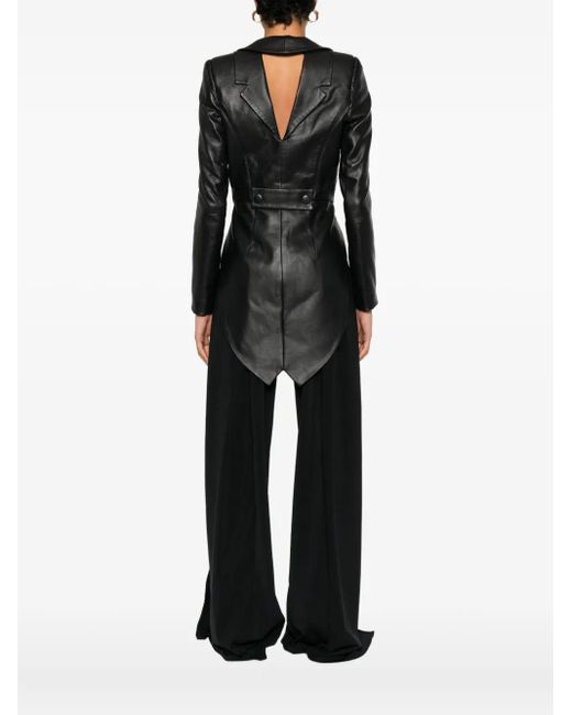 MITILIANE COUTURE Black Double-Breasted Tailcoat Jacket