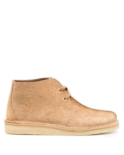Clarks Brown Desert Trek Lace-Up Boots for men
