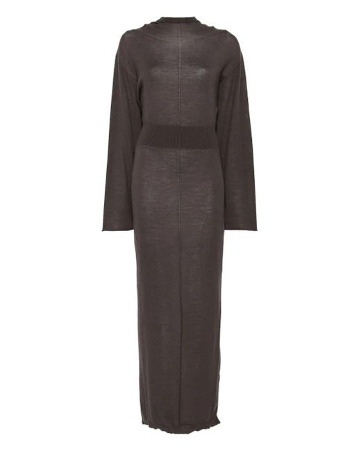Robe À Manches Longues Rick Owens en coloris Gray