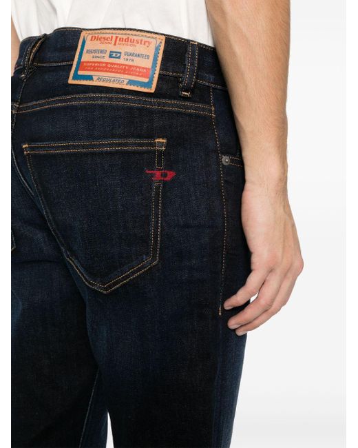 DIESEL Blue 2019 D-strukt Mid-rise Slim Jeans for men