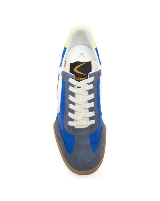 Valsport Blue Logo-Patch Sneakers for men