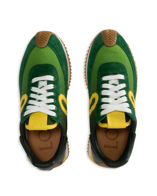 Sneakers Flow Runner 2.0 di Loewe in Green