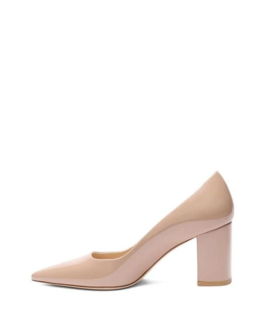 Stuart Weitzman Pink Power Block Pointed Pumps