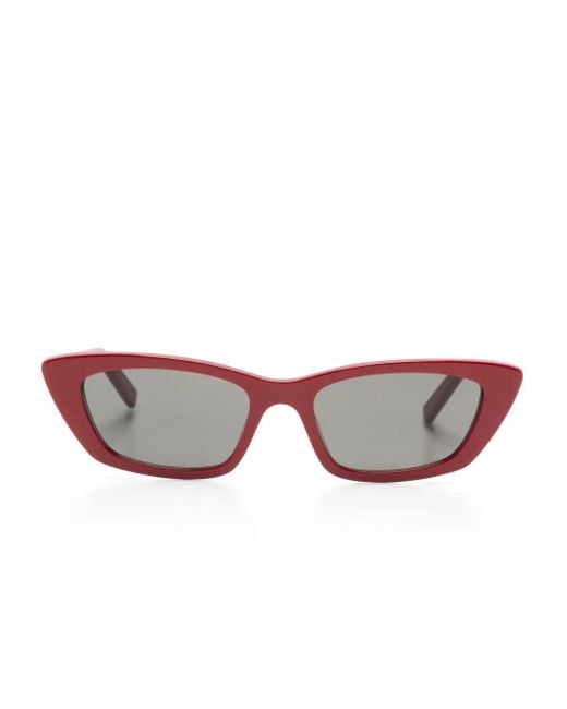 Saint Laurent Red Sl277 Cat-Eye Sunglasses