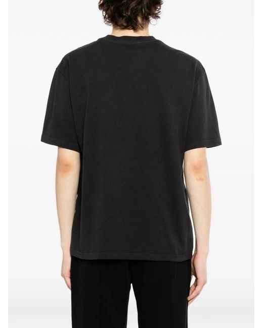 Melt Black T-Shirt À Imprimé Squelette for men