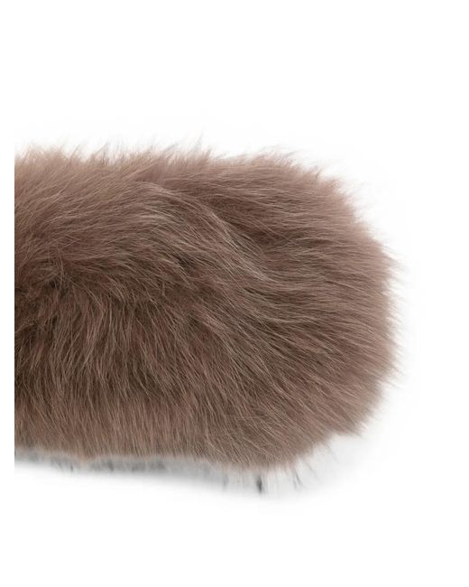 Liska Brown Fur Headband