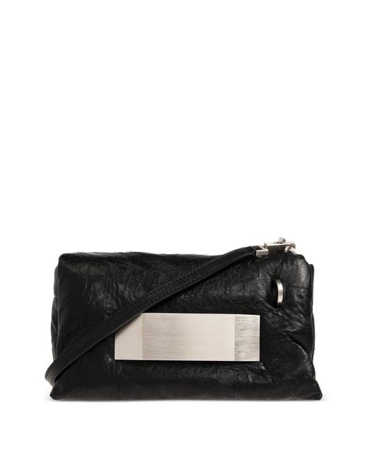 Rick Owens Black Pillow Griffin Shoulder Bag