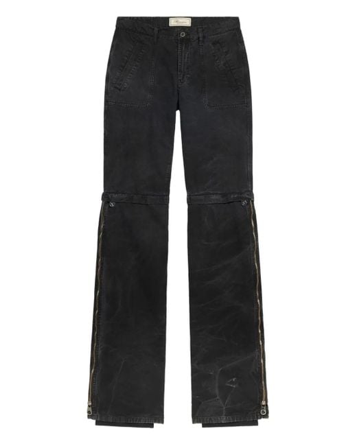 Blumarine ジップディテール パンツ Black