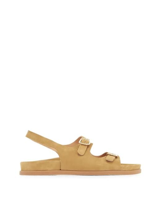 Ancient Greek Sandals Metallic Kasteli Buckle-Fastening Sandals