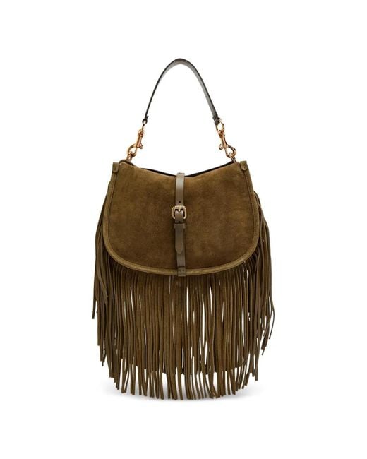 Etro Metallic Suede Shoulder Bag