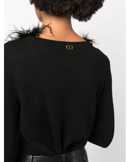 Twinset Black Gestrickter Pullover