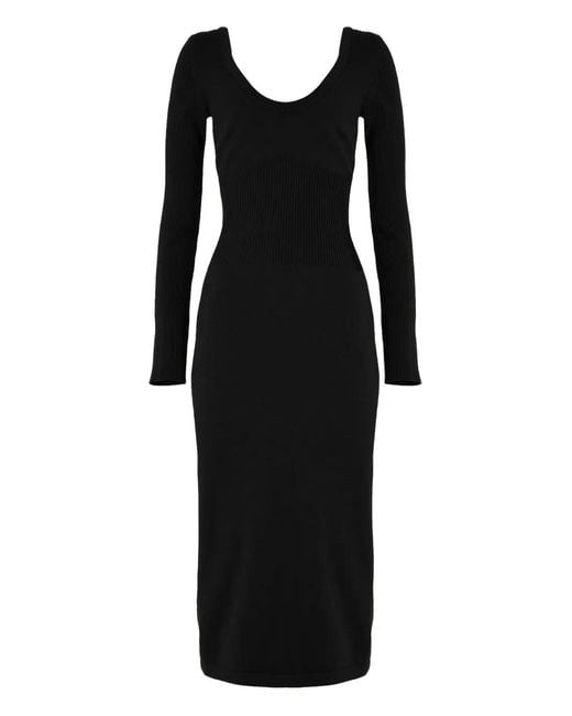 Wolford Black Long-Sleeve Luxe Merino Dress