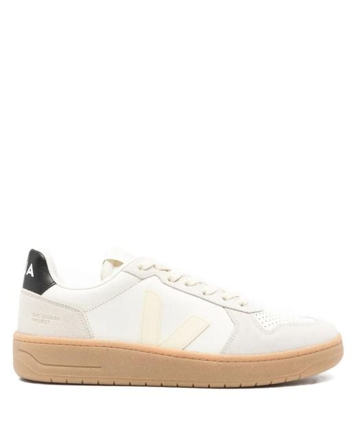 Veja Natural V-82 Perforated Trainers for men
