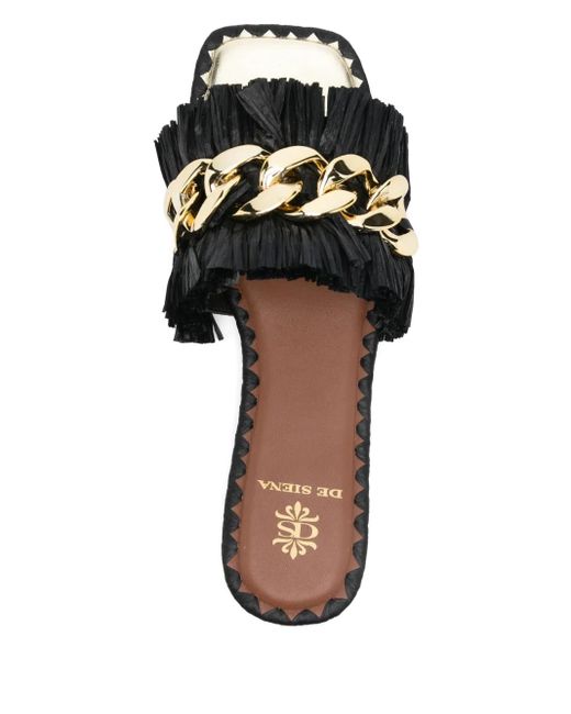 De Siena Shoes Flache サンダル Black