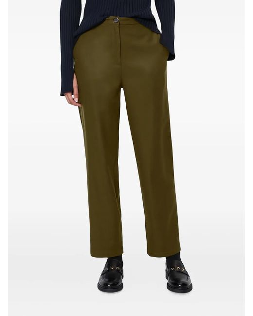 Marc O' Polo Green Tailored High-Waisted Trousers