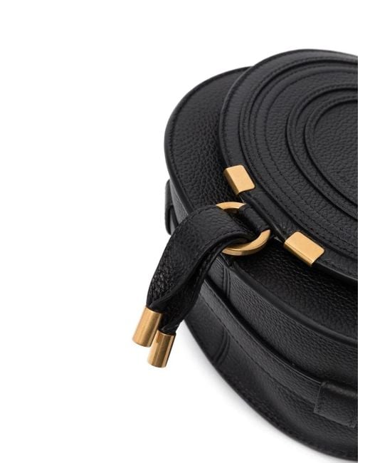 Chloé Black Chloe Marcie Small Leather Shoulder Bag