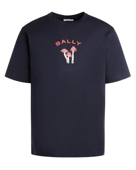 Bally Blue Enchanting Mushrooms T-Shirt for men