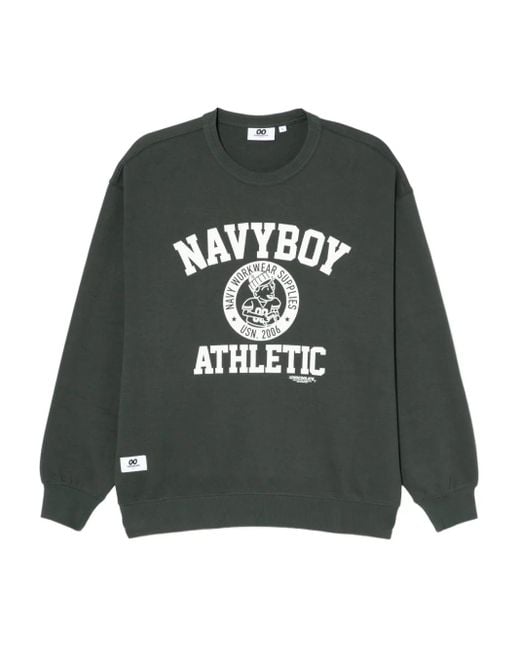 Chocoolate Black Graphic-Print Sweatshirt for men