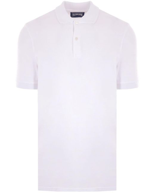 Vilebrequin White Short-sleeve Cotton Polo Shirt for men