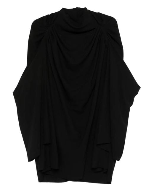 Rick Owens Black Draped Dress