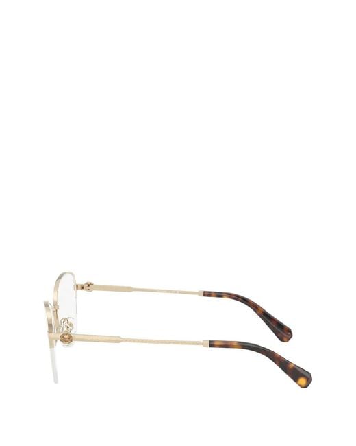 Swarovski White Browline Glasses