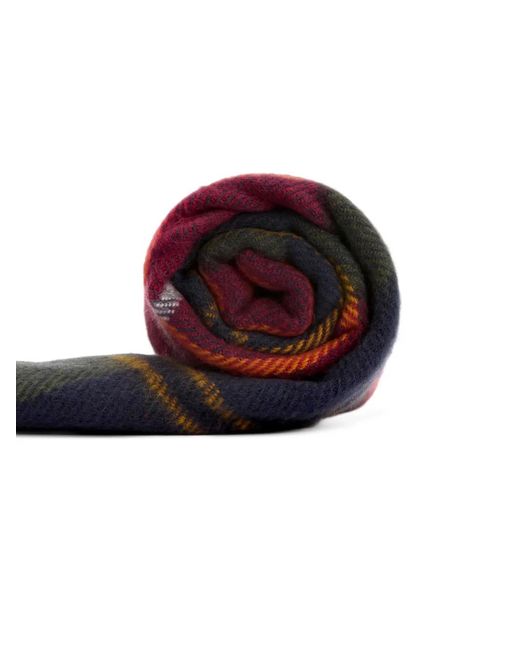 Set Con Sciarpa Tartan (2 Pz) di Barbour in Red da Uomo