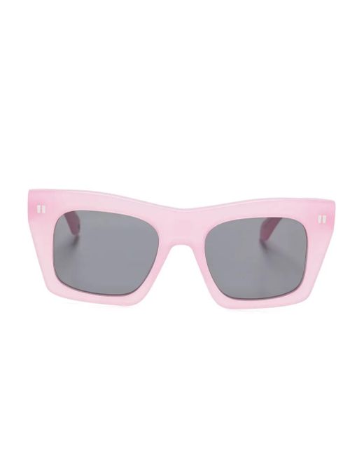 Off-White c/o Virgil Abloh Pink Sunglasses With Off Logo