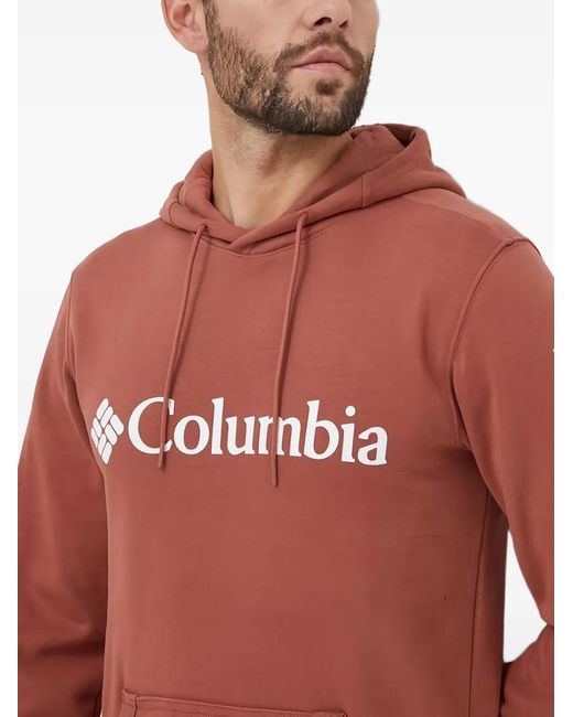 Columbia Red Logo-Print Hoodie for men