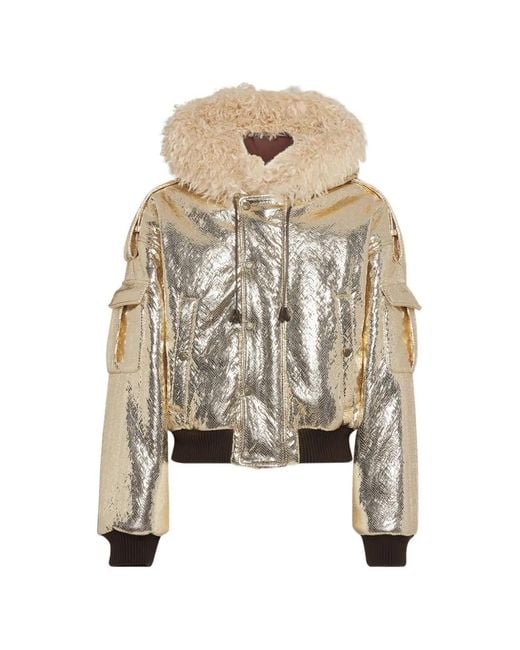 Chaqueta Bómber Paradise Acolchada DSquared² de hombre de color White