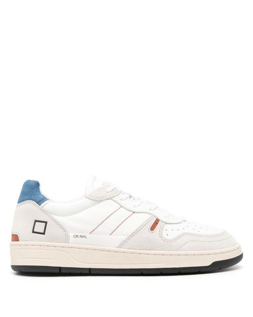 Date Court 2.0 Leren Sneakers in het White voor heren