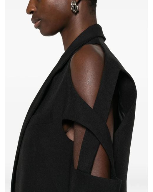 Coperni Black Cut-Out Blazer