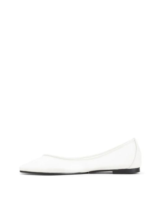 Jacquemus White Pointed Ballet Flats