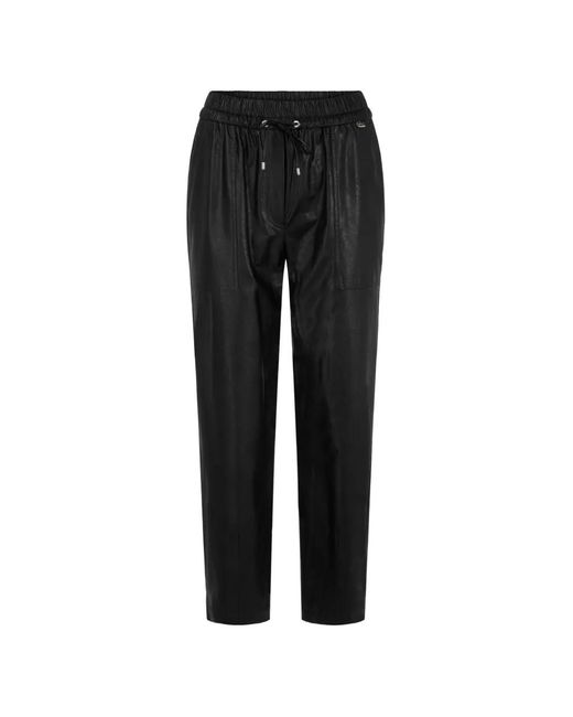 Marc Cain Black Ranchi Drawstring Trousers
