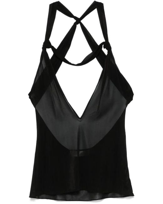 Ludovic de Saint Sernin Black Carrie Top