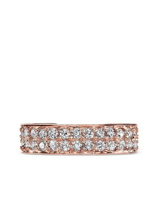Anita Ko Black 18K Rose Double Row Diamonds Ear Cuff