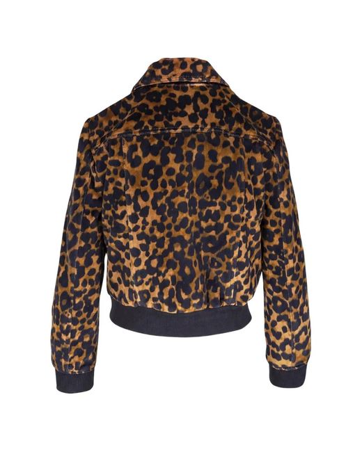 R13 Brown Berlin Leopard-Print Jacket
