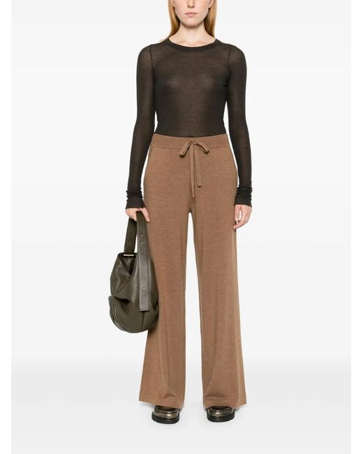 P.A.R.O.S.H. Brown Lime Wool Trousers