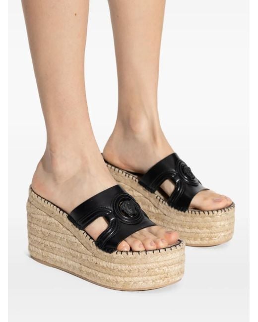 Versace Multicolor 115Mm Medusa Wedge Sandals